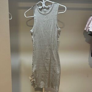 Sleeveless Gray Tank Dress - Brand Unspecified